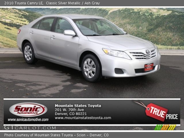 2010 Toyota Camry LE in Classic Silver Metallic