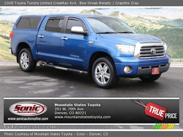 2008 Toyota Tundra Limited CrewMax 4x4 in Blue Streak Metallic