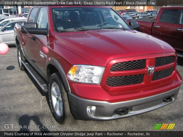 2013 Ram 1500 Outdoorsman Crew Cab 4x4 in Deep Cherry Red Pearl