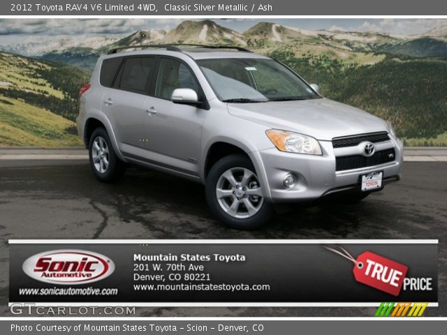 2012 Toyota RAV4 V6 Limited 4WD in Classic Silver Metallic