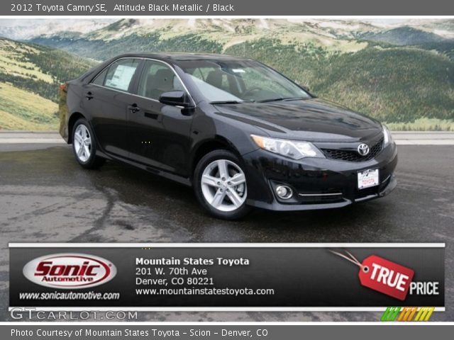 2012 Toyota Camry SE in Attitude Black Metallic