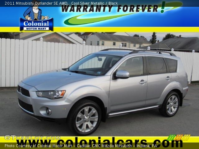 2011 Mitsubishi Outlander SE AWD in Cool Silver Metallic