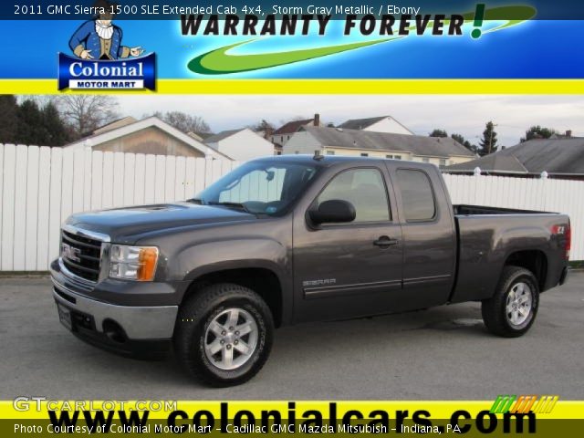 2011 GMC Sierra 1500 SLE Extended Cab 4x4 in Storm Gray Metallic