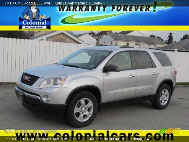 2010 GMC Acadia SLE AWD in Quicksilver Metallic