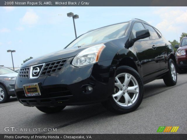 2008 Nissan Rogue SL AWD in Wicked Black