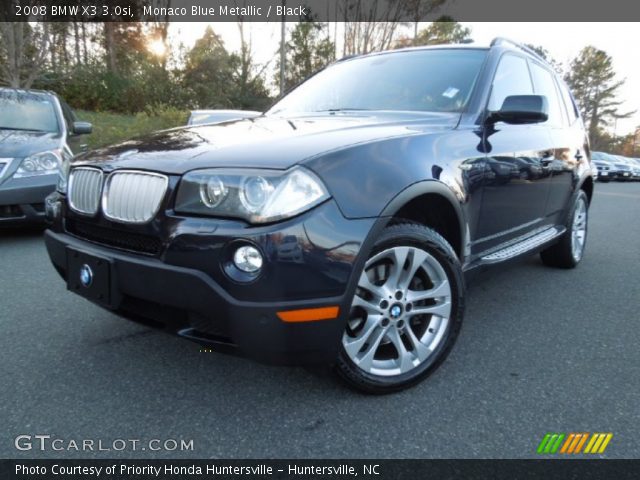 2008 BMW X3 3.0si in Monaco Blue Metallic
