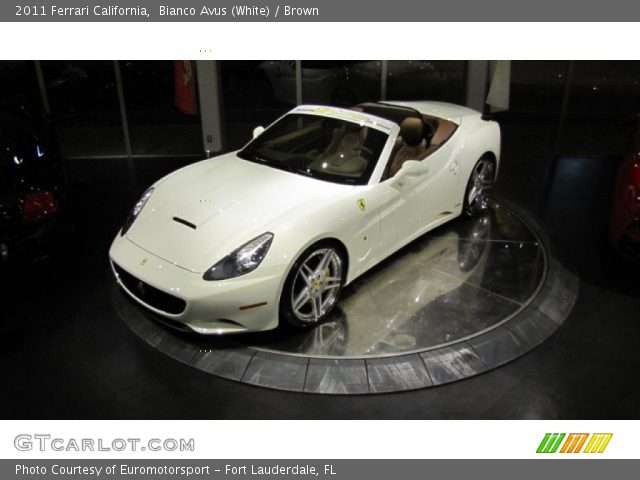 2011 Ferrari California  in Bianco Avus (White)