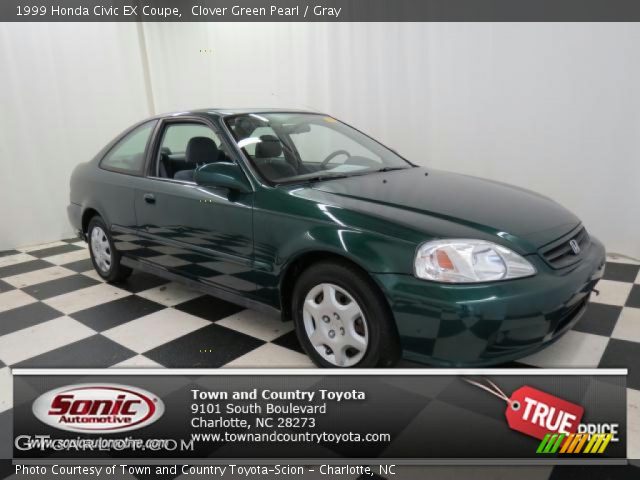 1999 Honda Civic EX Coupe in Clover Green Pearl