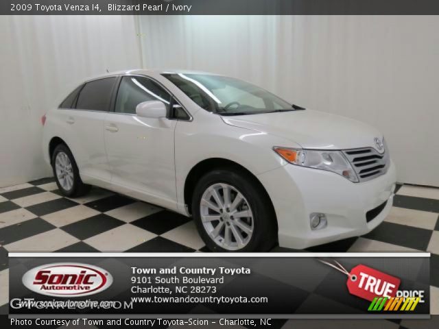 2009 Toyota Venza I4 in Blizzard Pearl
