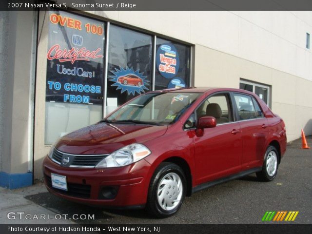 2007 Nissan Versa S in Sonoma Sunset