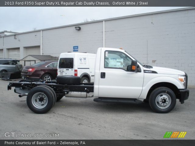 2013 Ford F350 Super Duty XL Regular Cab Dually Chassis in Oxford White