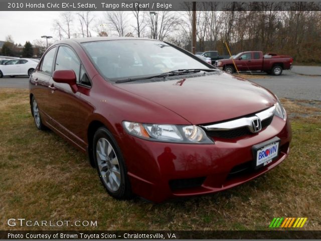 2010 Honda Civic EX-L Sedan in Tango Red Pearl