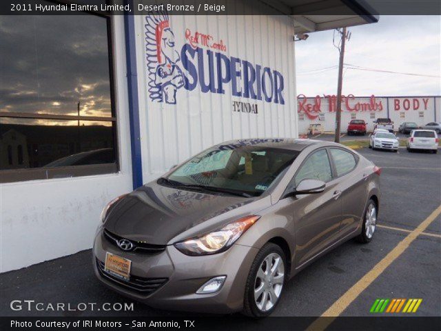 2011 Hyundai Elantra Limited in Desert Bronze