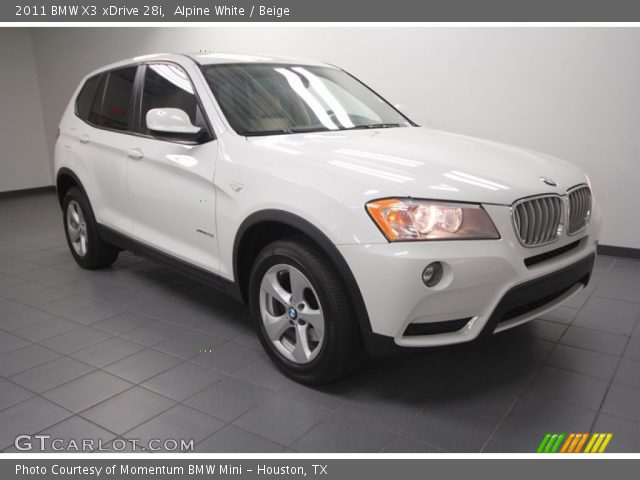 2011 BMW X3 xDrive 28i in Alpine White