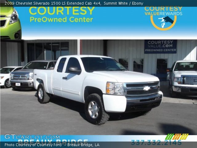 2009 Chevrolet Silverado 1500 LS Extended Cab 4x4 in Summit White