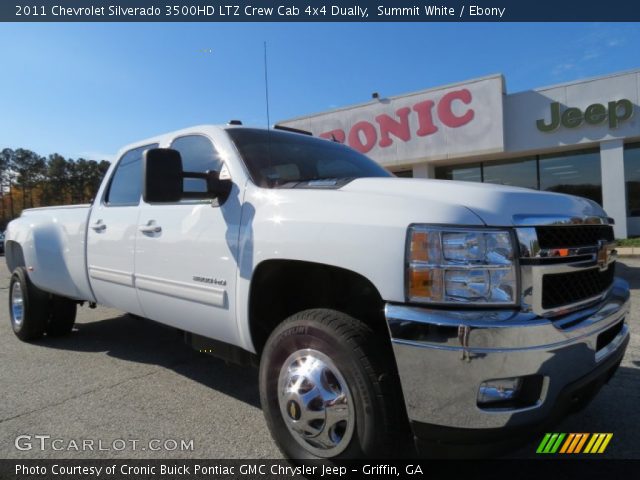 2011 Chevrolet Silverado 3500HD LTZ Crew Cab 4x4 Dually in Summit White