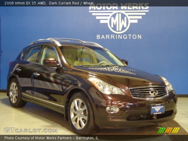 2008 Infiniti EX 35 AWD in Dark Currant Red