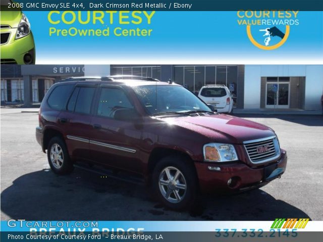 2008 GMC Envoy SLE 4x4 in Dark Crimson Red Metallic