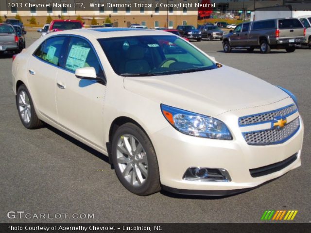 2013 Chevrolet Malibu LTZ in White Diamond Tricoat