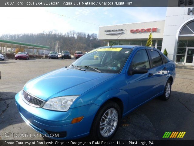 2007 Ford Focus ZX4 SE Sedan in Aqua Blue Metallic