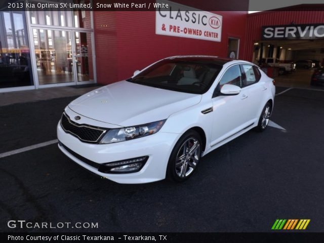 2013 Kia Optima SX Limited in Snow White Pearl