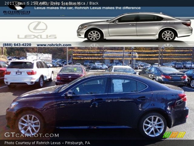 2011 Lexus IS 250 AWD in Deep Sea Blue Mica