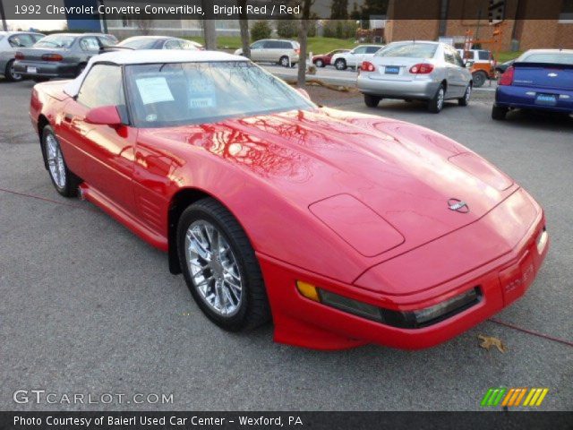 1992 Chevrolet Corvette Convertible in Bright Red
