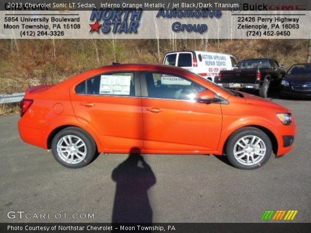 2013 Chevrolet Sonic LT Sedan in Inferno Orange Metallic