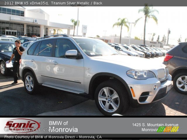 2012 BMW X5 xDrive35d in Titanium Silver Metallic