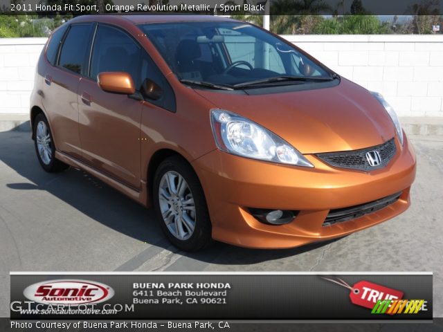 2011 Honda Fit Sport in Orange Revolution Metallic