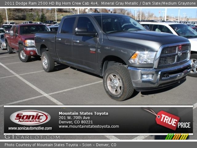 2011 Dodge Ram 2500 HD Big Horn Crew Cab 4x4 in Mineral Gray Metallic