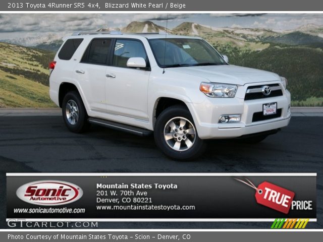 2013 Toyota 4Runner SR5 4x4 in Blizzard White Pearl