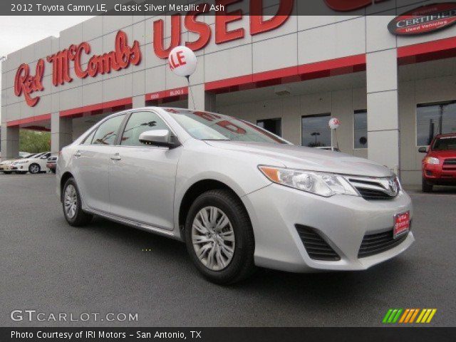 2012 Toyota Camry LE in Classic Silver Metallic
