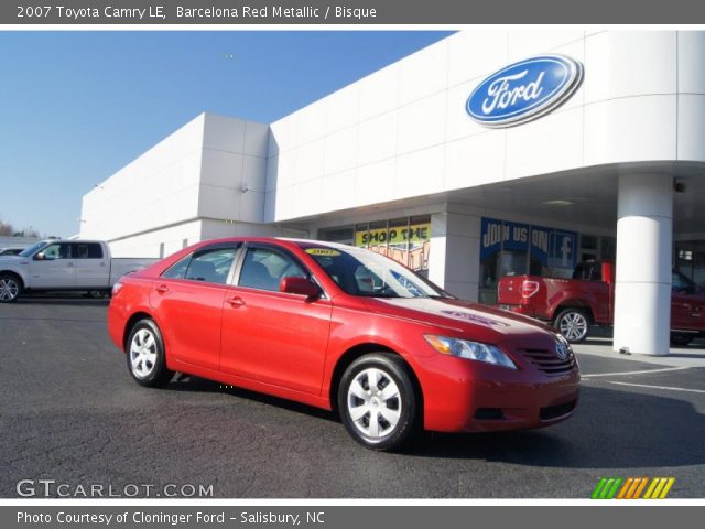 2007 Toyota Camry LE in Barcelona Red Metallic