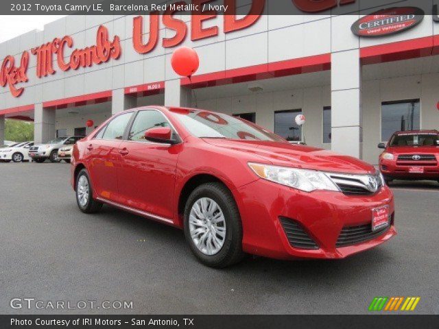 2012 Toyota Camry LE in Barcelona Red Metallic