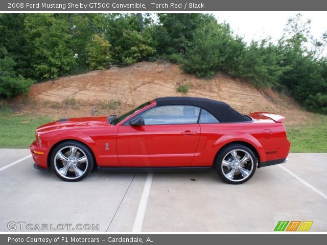 2008 Ford Mustang Shelby GT500 Convertible in Torch Red