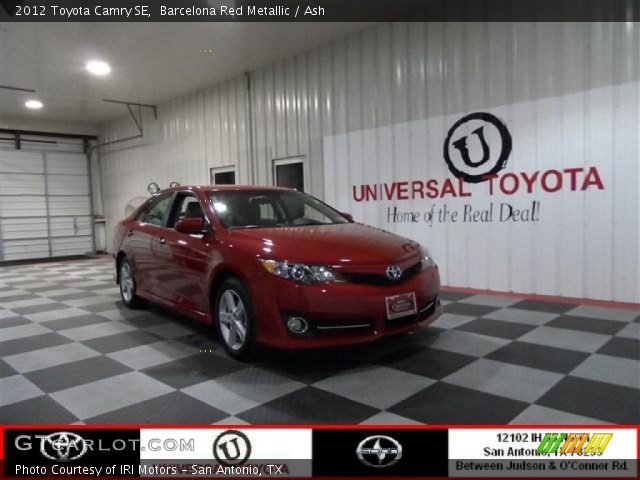 2012 Toyota Camry SE in Barcelona Red Metallic