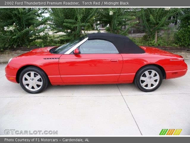 2002 Ford Thunderbird Premium Roadster in Torch Red