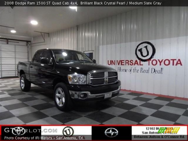 2008 Dodge Ram 1500 ST Quad Cab 4x4 in Brilliant Black Crystal Pearl