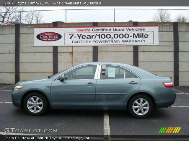 2007 Toyota Camry LE V6 in Aloe Green Metallic