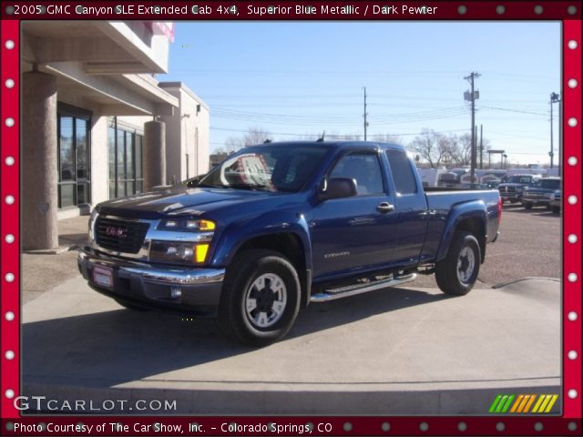 2005 GMC Canyon SLE Extended Cab 4x4 in Superior Blue Metallic