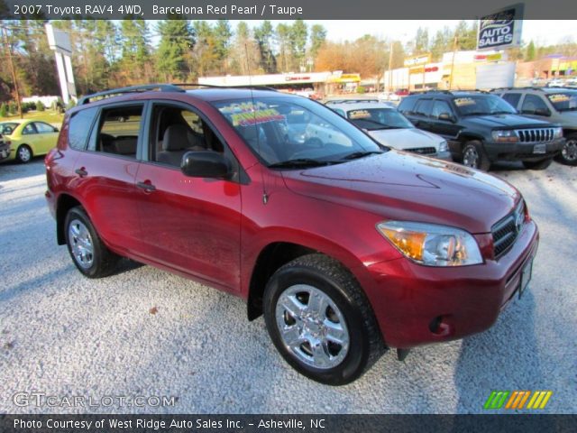 2007 Toyota RAV4 4WD in Barcelona Red Pearl