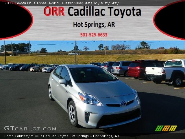 2013 Toyota Prius Three Hybrid in Classic Silver Metallic