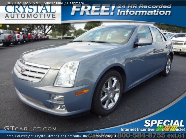 2007 Cadillac STS V6 in Sunset Blue