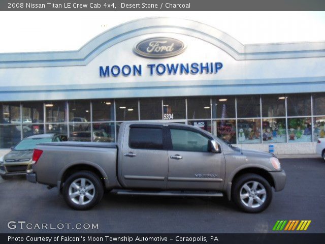 2008 Nissan Titan LE Crew Cab 4x4 in Desert Stone