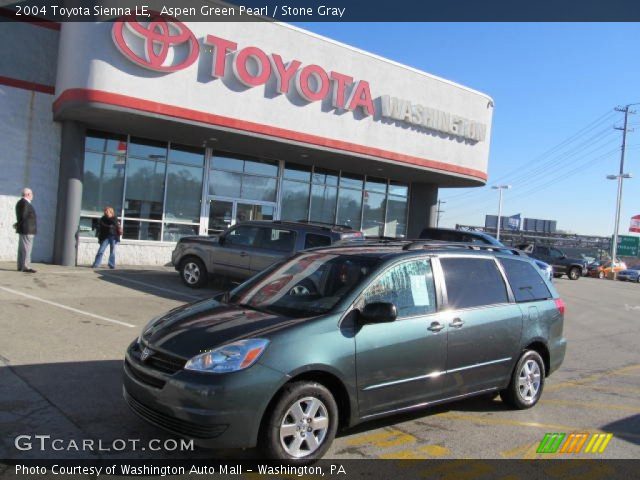 2004 Toyota Sienna LE in Aspen Green Pearl