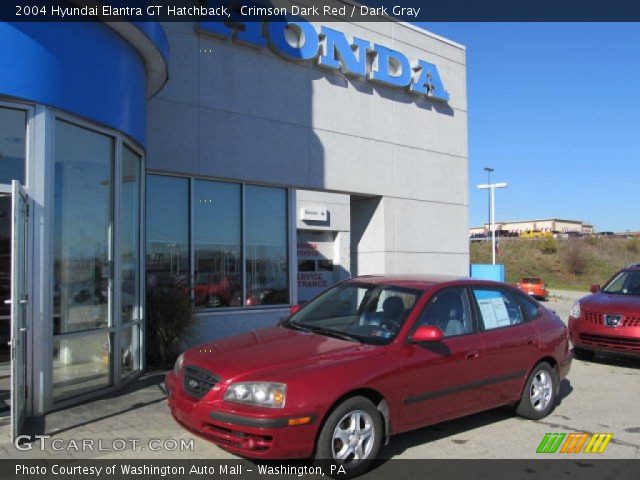 2004 Hyundai Elantra GT Hatchback in Crimson Dark Red