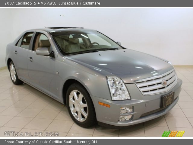 2007 Cadillac STS 4 V6 AWD in Sunset Blue