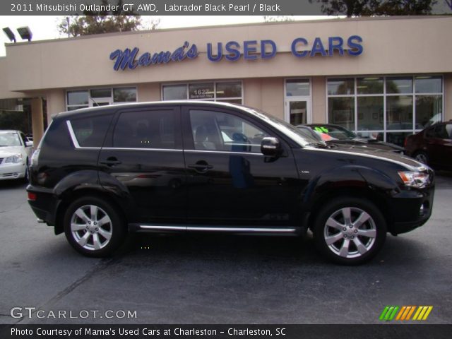 2011 Mitsubishi Outlander GT AWD in Labrador Black Pearl