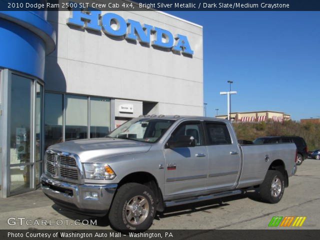 2010 Dodge Ram 2500 SLT Crew Cab 4x4 in Bright Silver Metallic